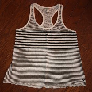 Black and White Striped Tank Top